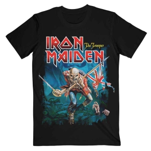 Iron Maiden - Trooper Eddie Large Eyes Uni Bl i gruppen MERCH / T-Shirt / Rockoff_Nya April24 hos Bengans Skivbutik AB (5532288r)