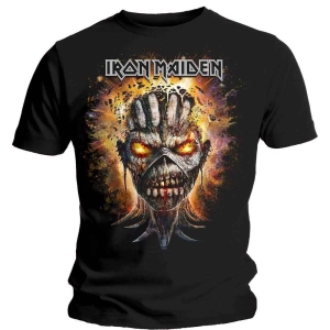 Iron Maiden - Eddie Exploding Head Uni Bl i gruppen MERCH / T-Shirt / Rockoff_Nya April24 hos Bengans Skivbutik AB (5532318r)