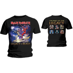 Iron Maiden - Legacy Beast Fight Uni Bl i gruppen MERCH / T-Shirt / Rockoff_Nya April24 hos Bengans Skivbutik AB (5532325r)