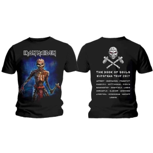 Iron Maiden - Axe Eddie Bos Euro Tour Uni Bl i gruppen MERCH / T-Shirt / Rockoff_Nya April24 hos Bengans Skivbutik AB (5532330r)