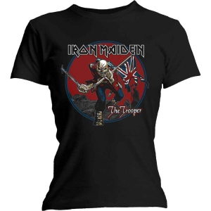 Iron Maiden - Trooper Red Sky Lady Bl T-shirt i gruppen MERCH / T-Shirt / Rockoff_Nya April24 hos Bengans Skivbutik AB (5532335r)