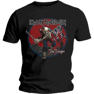 Iron Maiden - Trooper Red Sky Uni Bl i gruppen MERCH / T-Shirt / Rockoff_Nya April24 hos Bengans Skivbutik AB (5532336r)