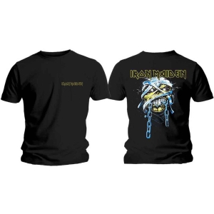 Iron Maiden - Powerslave Head & Logo Uni Bl i gruppen MERCH / T-Shirt / Rockoff_Nya April24 hos Bengans Skivbutik AB (5532344r)