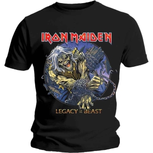 Iron Maiden - Eddie Chained Legacy Uni Bl i gruppen MERCH / T-Shirt / Rockoff_Nya April24 hos Bengans Skivbutik AB (5532352r)