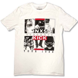 Inxs - Kick Tour Uni Wht i gruppen MERCH / T-Shirt / Rockoff_Nya April24 hos Bengans Skivbutik AB (5532664r)