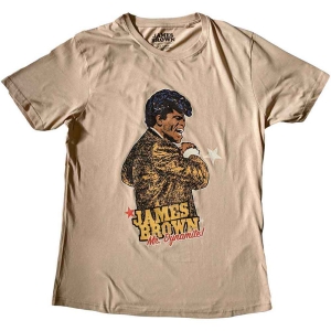 James Brown - Mr Dynamite Uni Sand i gruppen MERCH / T-Shirt / Rockoff_Nya April24 hos Bengans Skivbutik AB (5532671r)