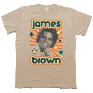 James Brown - Stars Uni Sand i gruppen MERCH / T-Shirt / Rockoff_Nya April24 hos Bengans Skivbutik AB (5532674r)