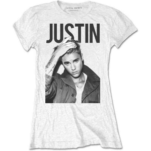 Justin Bieber - Bold Lady Wht i gruppen MERCH / T-Shirt / Rockoff_Nya April24 hos Bengans Skivbutik AB (5532689r)