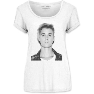 Justin Bieber - Love Yourself Scoop Neck Lady Wht i gruppen MERCH / T-Shirt / Rockoff_Nya April24 hos Bengans Skivbutik AB (5532690r)