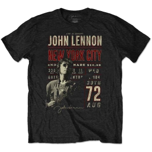 John Lennon - Nyc '72 Uni Bl Eco i gruppen MERCH / T-Shirt / Rockoff_Nya April24 hos Bengans Skivbutik AB (5532702r)