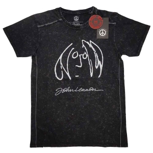 John Lennon - Self Portrait Snow Wash Uni Bl i gruppen MERCH / T-Shirt / Rockoff_Nya April24 hos Bengans Skivbutik AB (5532703r)