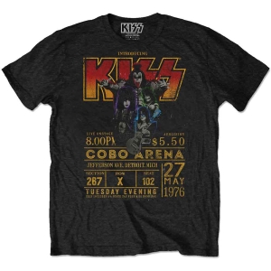 Kiss - Cobo Arena '76 Uni Bl Eco i gruppen MERCH / T-Shirt / Rockoff_Nya April24 hos Bengans Skivbutik AB (5532707r)