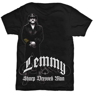 Lemmy - Sharp Dressed Man Uni Bl i gruppen MERCH / T-Shirt / Rockoff_Nya April24 hos Bengans Skivbutik AB (5532709r)