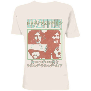 Led Zeppelin - Japanese Poster Uni Natrl i gruppen MERCH / T-Shirt / Rockoff_Nya April24 hos Bengans Skivbutik AB (5532719r)