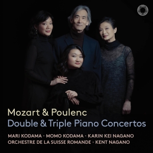 Mari Kodama Momo Kodama Karin Kei - Mozart & Poulenc: Double & Triple C i gruppen Musikk / SACD / Klassisk hos Bengans Skivbutik AB (5532770)