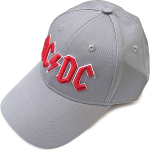 Ac/Dc - Red Logo Grey Baseball C i gruppen MERCH / Minsishops-merch / Ac/Dc hos Bengans Skivbutik AB (5532858)