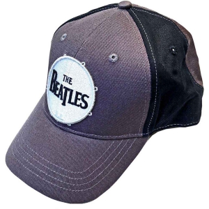 The Beatles - Drum Logo Char/Bl Baseball C i gruppen MERCHANDISE / Merch / Pop-Rock hos Bengans Skivbutik AB (5532875)