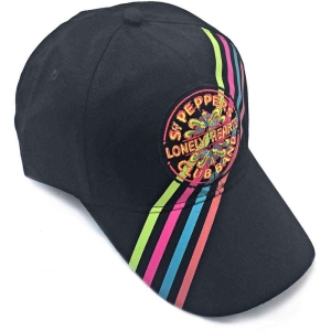 The Beatles - Sgt Pepper Stripes Bl Baseball C i gruppen MERCHANDISE / Merch / Pop-Rock hos Bengans Skivbutik AB (5532877)