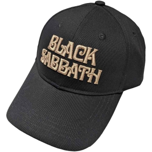 Black Sabbath - Text Logo Bl Baseball C i gruppen MERCHANDISE / Merch / Metal hos Bengans Skivbutik AB (5532902)