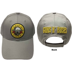 Guns N Roses - Circle Logo Grey Baseball C i gruppen MERCHANDISE / Merch / Metal hos Bengans Skivbutik AB (5532934)