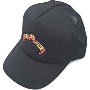 Guns N Roses - Scroll Logo Bl Mesh-Back C i gruppen MERCHANDISE / Merch / Metal hos Bengans Skivbutik AB (5532939)