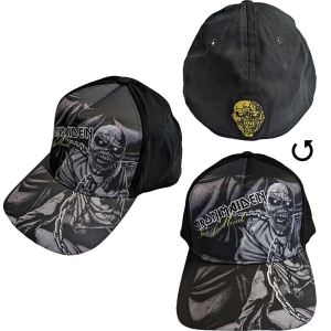 Iron Maiden - Piece Of Mind Greyscale Bl Baseball C i gruppen MERCHANDISE / Merch / Metal hos Bengans Skivbutik AB (5532946)