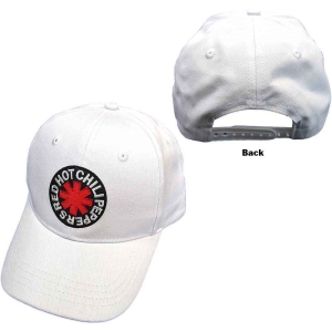 Red Hot Chili Peppers - Classic Asterisk Wht Baseball C i gruppen MERCHANDISE / Merch / Pop-Rock hos Bengans Skivbutik AB (5533001)