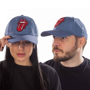 Rolling Stones - Classic Tongue Denim Baseball C i gruppen MERCHANDISE / Merch / Pop-Rock hos Bengans Skivbutik AB (5533006)