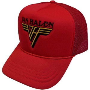 Van Halen - Text & Yellow Logo Red Mesh-Back C i gruppen MERCHANDISE / Merch / Metal hos Bengans Skivbutik AB (5533137)