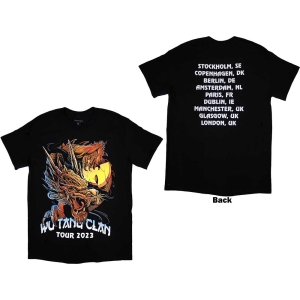 Wu-Tang Clan - Tour '23 Dragon Back Print Uni Bl i gruppen MERCH / T-Shirt / Rockoff_Nya April24 hos Bengans Skivbutik AB (5533318r)