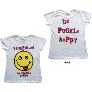 Yungblud - Raver Smile Lady Wht  1 i gruppen MERCH / T-Shirt / Rockoff_Nya April24 hos Bengans Skivbutik AB (5533322r)