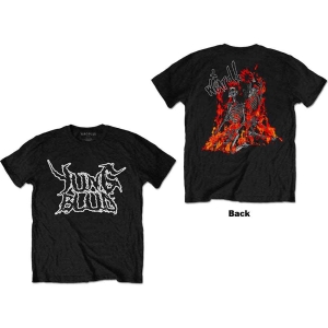 Yungblud - Weird Flaming Skeletons Uni Bl i gruppen MERCH / T-Shirt / Rockoff_Nya April24 hos Bengans Skivbutik AB (5533323r)