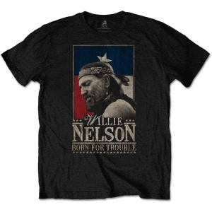 Willie Nelson - Born For Trouble Uni Bl i gruppen MERCHANDISE / T-shirt / Country hos Bengans Skivbutik AB (5533476r)