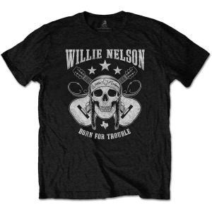 Willie Nelson - Skull Uni Bl i gruppen MERCHANDISE / T-shirt / Country hos Bengans Skivbutik AB (5533477r)