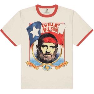 Willie Nelson - Americana Ringer Uni Natrl i gruppen MERCHANDISE / T-shirt / Country hos Bengans Skivbutik AB (5533480r)