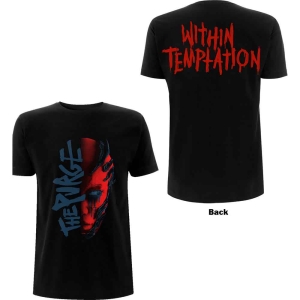 Within Temptation - Purge Outline (Red Face) Lady Bl i gruppen MERCH / T-Shirt / Rockoff_Nya April24 hos Bengans Skivbutik AB (5533488r)