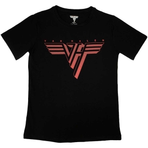 Van Halen - Classic Red Logo Lady Bl i gruppen MERCH / T-Shirt / Rockoff_Nya April24 hos Bengans Skivbutik AB (5533585r)