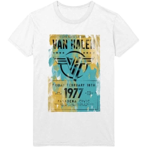 Van Halen - Pasadena '77 Uni Wht i gruppen MERCHANDISE / T-shirt / Metal hos Bengans Skivbutik AB (5533587r)