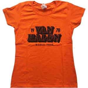 Van Halen - World Tour '78 Lady Orange  1 i gruppen MERCHANDISE / T-shirt / Metal hos Bengans Skivbutik AB (5533588r)