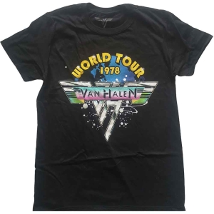 Van Halen - World Tour '78 Full Colour Uni Bl i gruppen MERCHANDISE / T-shirt / Metal hos Bengans Skivbutik AB (5533593r)