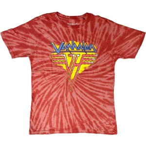 Van Halen - Jagged Logo Uni Red Dip-Dye i gruppen MERCH / T-Shirt / Rockoff_Nya April24 hos Bengans Skivbutik AB (5533594r)