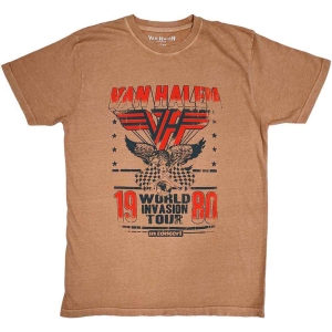 Van Halen - World Invasion Uni Pink i gruppen MERCH / T-Shirt / Rockoff_Nya April24 hos Bengans Skivbutik AB (5533595r)