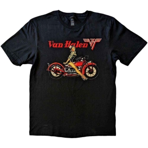 Van Halen - Pinup Motorcycle Uni Bl i gruppen MERCH / T-Shirt / Rockoff_Nya April24 hos Bengans Skivbutik AB (5533598r)