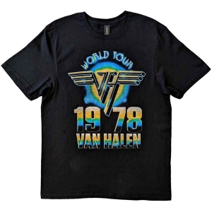 Van Halen - World Tour '78 Uni Bl i gruppen MERCH / T-Shirt / Rockoff_Nya April24 hos Bengans Skivbutik AB (5533599r)