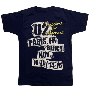 U2 - I+E Paris Event 2015 Uni Drk Navy i gruppen MERCH / T-Shirt / Rockoff_Nya April24 hos Bengans Skivbutik AB (5533787r)