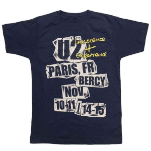 U2 - I+E Paris Event 2015 Uni Lht Navy i gruppen MERCH / T-Shirt / Rockoff_Nya April24 hos Bengans Skivbutik AB (5533788r)