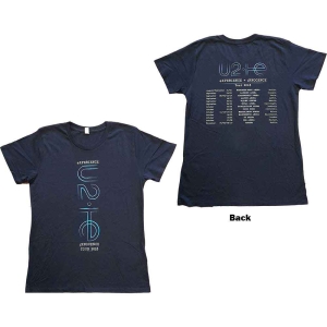 U2 - E+I 2018 Tour Dates Lady Navy i gruppen MERCH / T-Shirt / Rockoff_Nya April24 hos Bengans Skivbutik AB (5533806r)