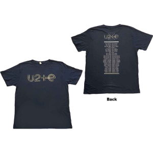 U2 - I+E 2015 Tour Dates Uni Navy i gruppen MERCH / T-Shirt / Rockoff_Nya April24 hos Bengans Skivbutik AB (5533810r)