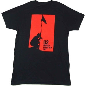 U2 - Blood Red Sky Uni Bl i gruppen MERCH / T-Shirt / Rockoff_Nya April24 hos Bengans Skivbutik AB (5533845r)