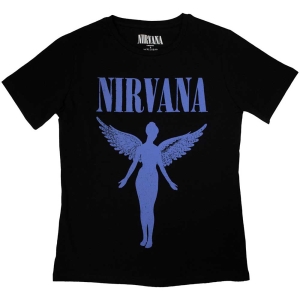 Nirvana - Angelic Blue Mono Lady Bl i gruppen MERCH / T-Shirt / Rockoff_Nya April24 hos Bengans Skivbutik AB (5534156r)